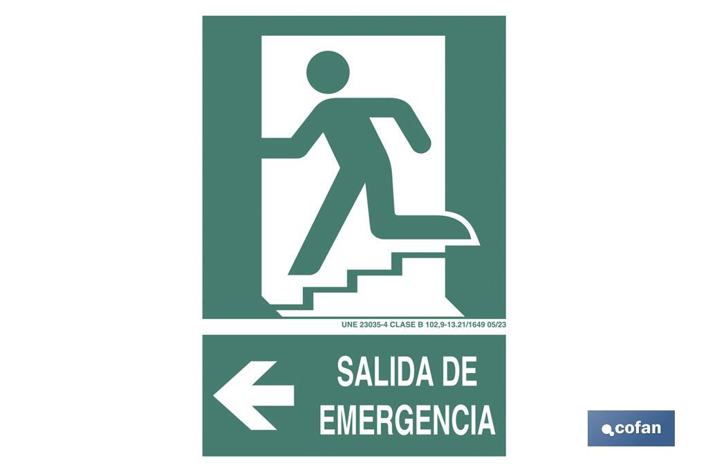 Salida de Emergencia Texto